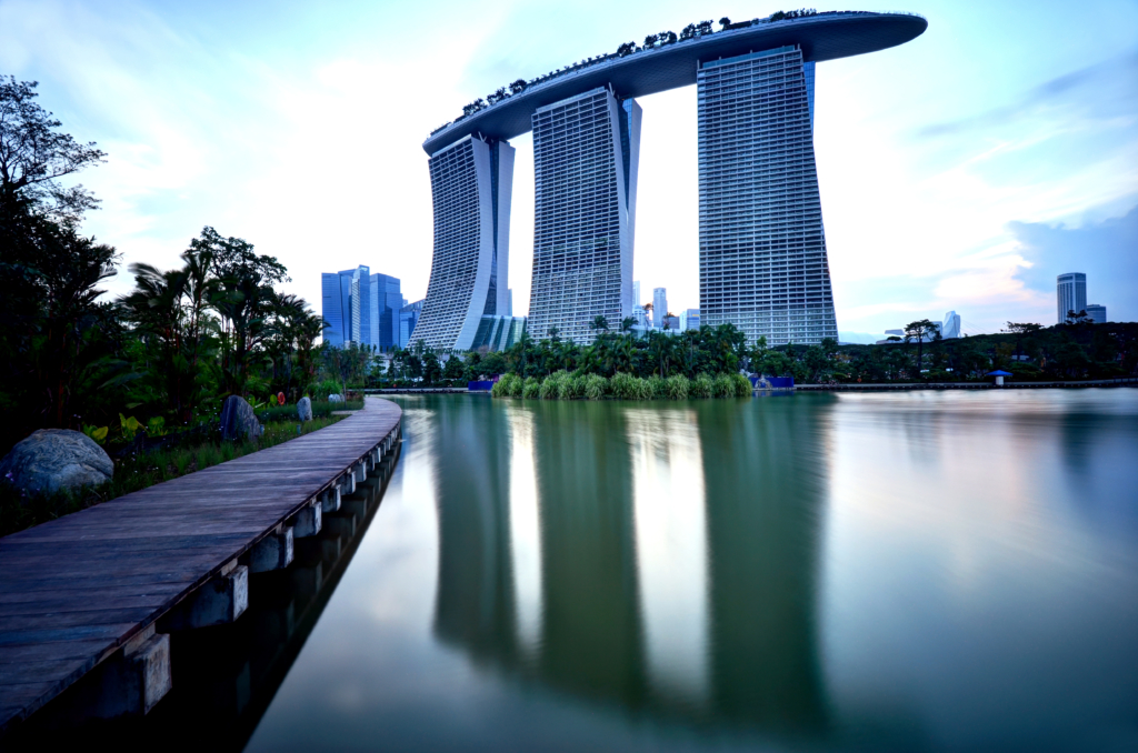 The Marina Bay Sands, site of the "Watch Art Grand Exhibition Singapore 2019."